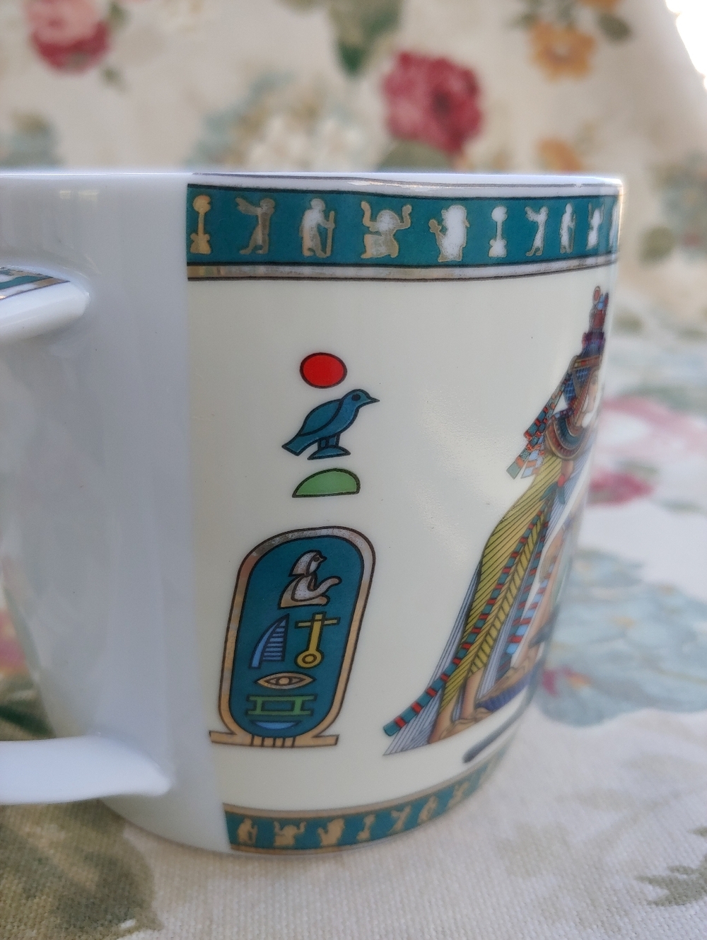 Fathi Mahmoud Vintage Limoges Sculpture Egyptian Art Porcelain Mug - Picture 13 of 17